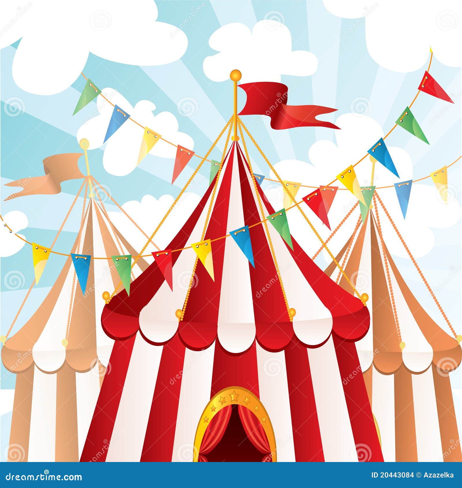 Circus background stock vector. Illustration of retro - 20443084