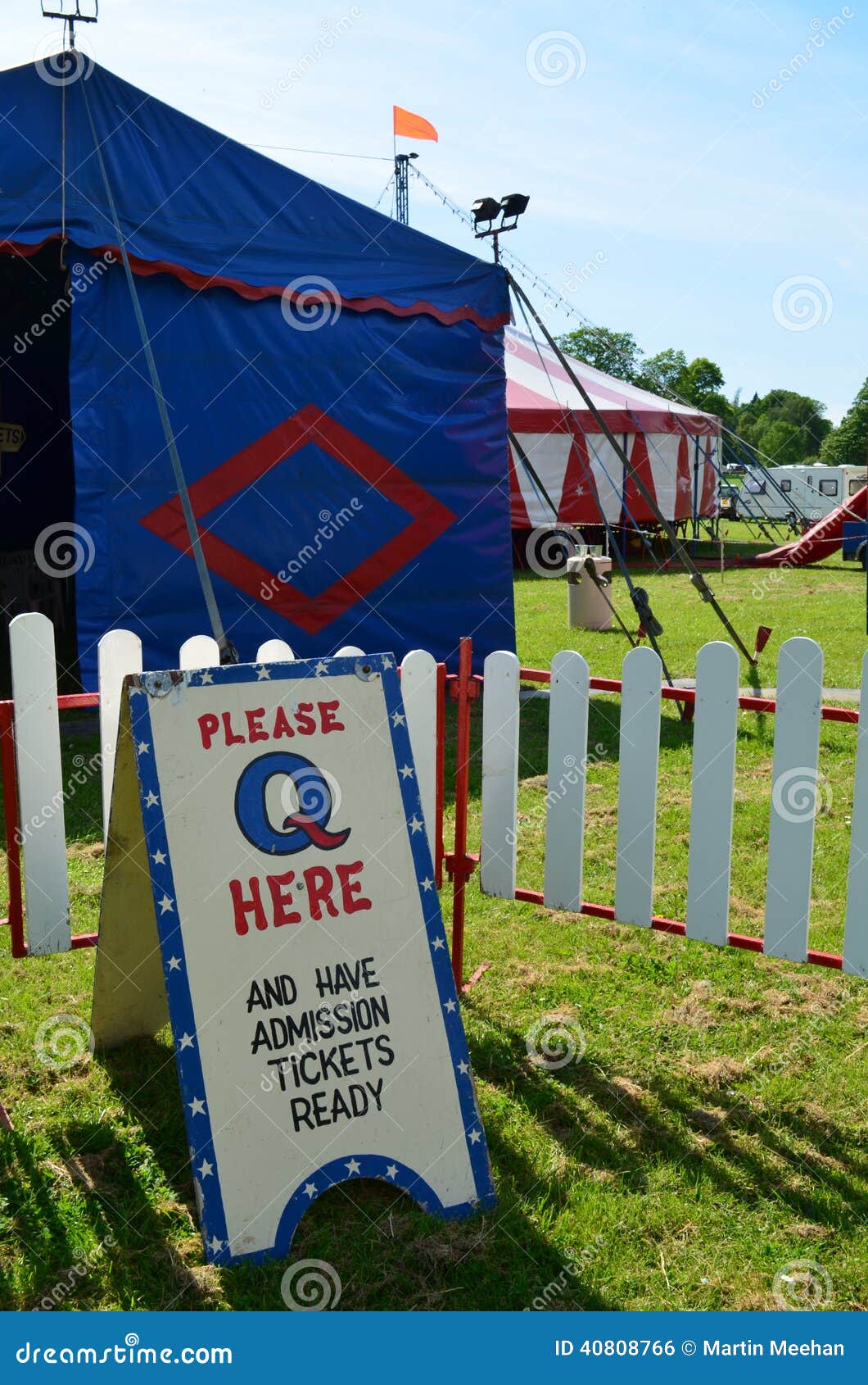 Circus comes to town. stock photo. Image of entrance 40808766