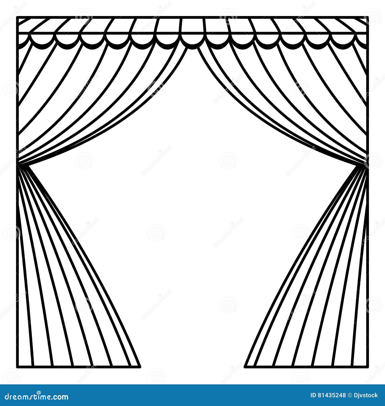 Circus curtain raises stock vector. Illustration of colors - 81435248