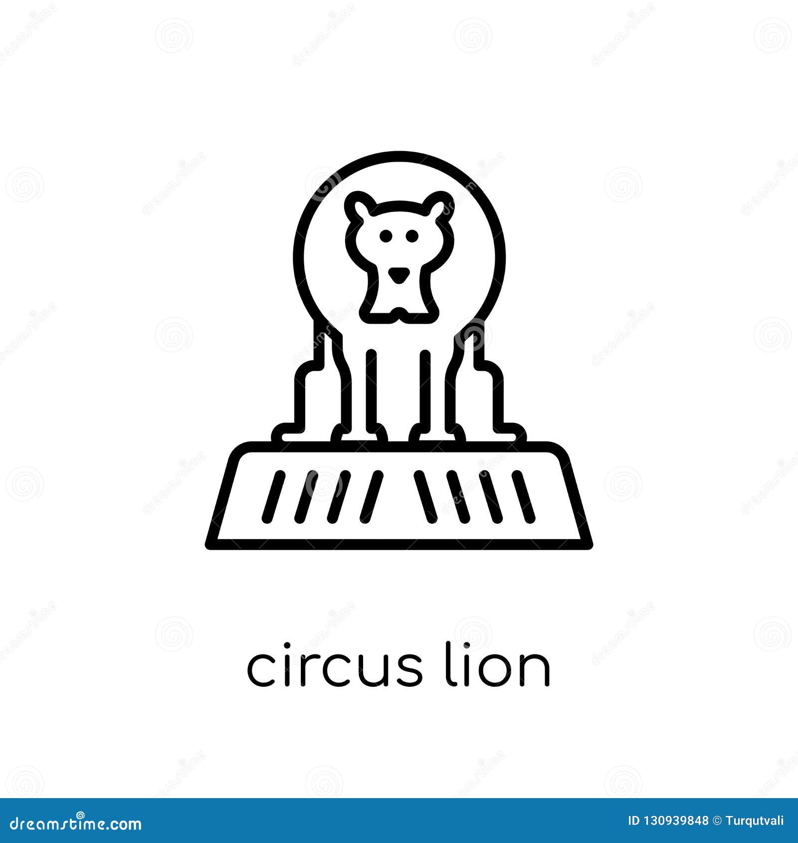 circus lion icon from circus collection.