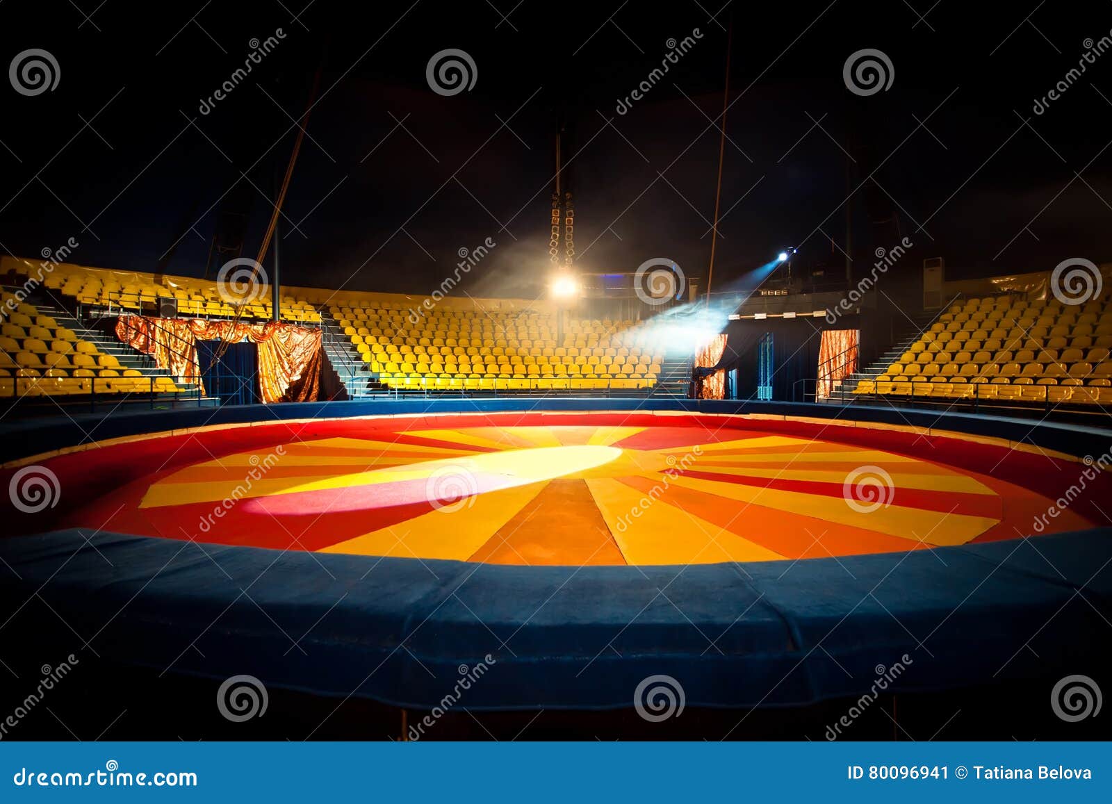 Circus Ring and Chairs for People Stock Image Image of room, corridor