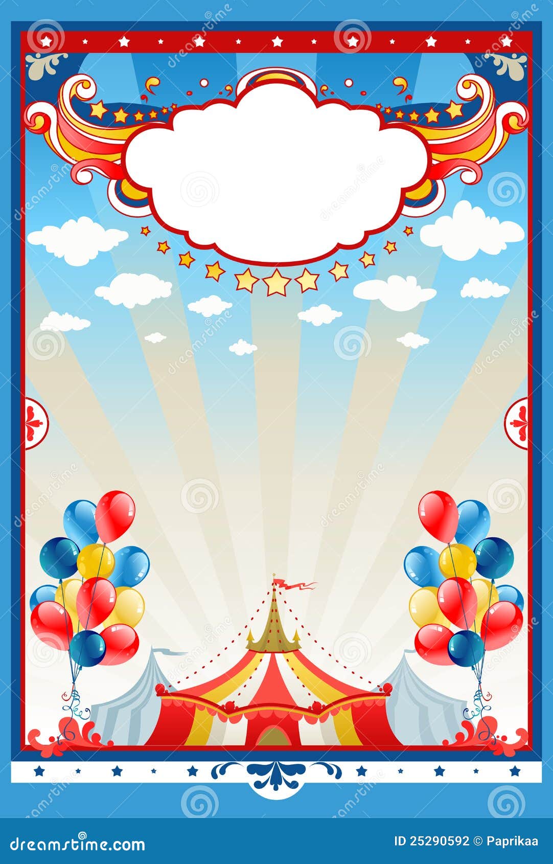 Circus tent background stock vector. Image of party, color - 25290592