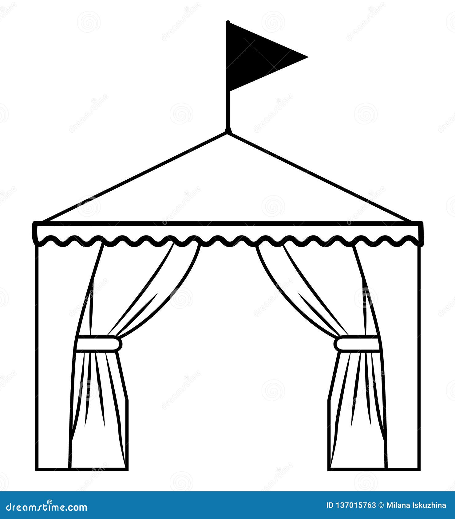 Цирковой шатер чертеж