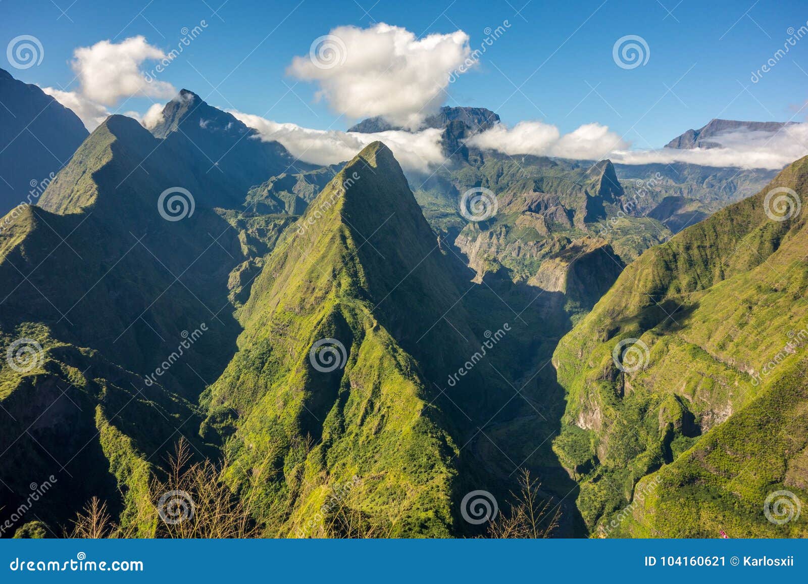 cirque de mafate in la reunion island