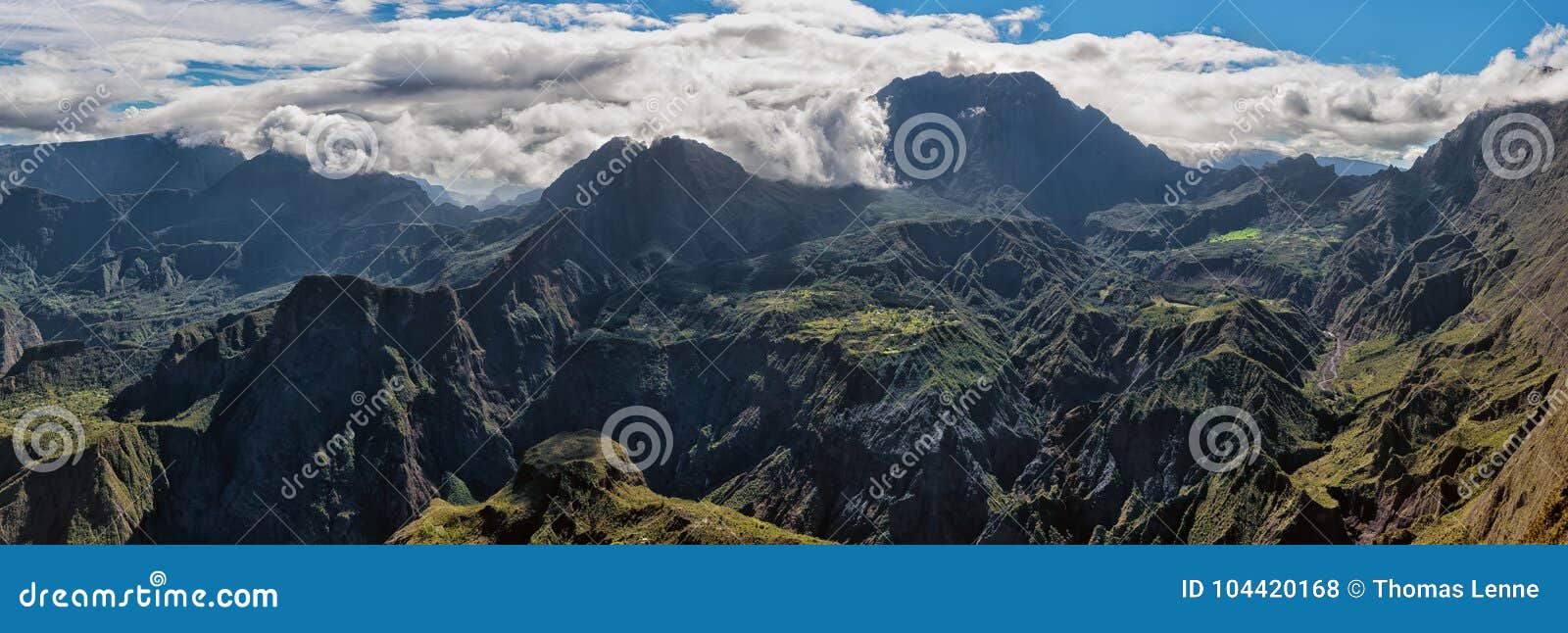 cirque of mafate, highlands of the rÃÂ©union island