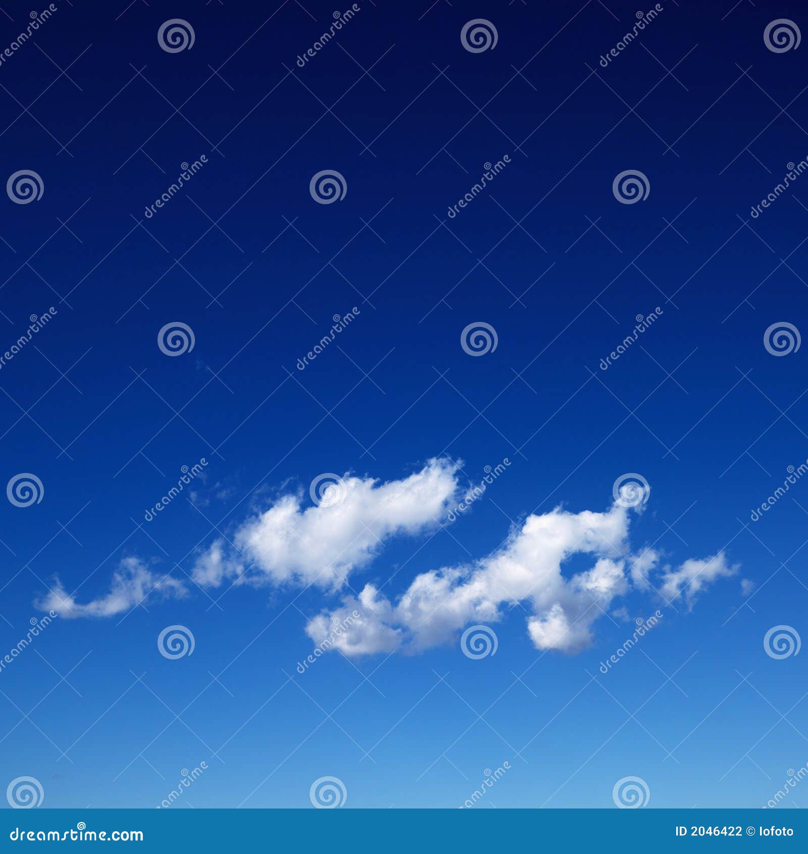cirrus cloud in blue sky.