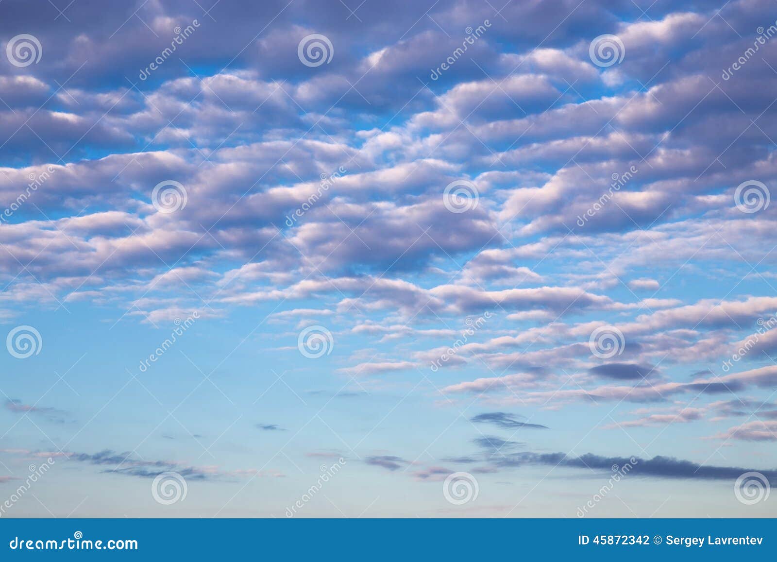 cirrus clouds in blue sky