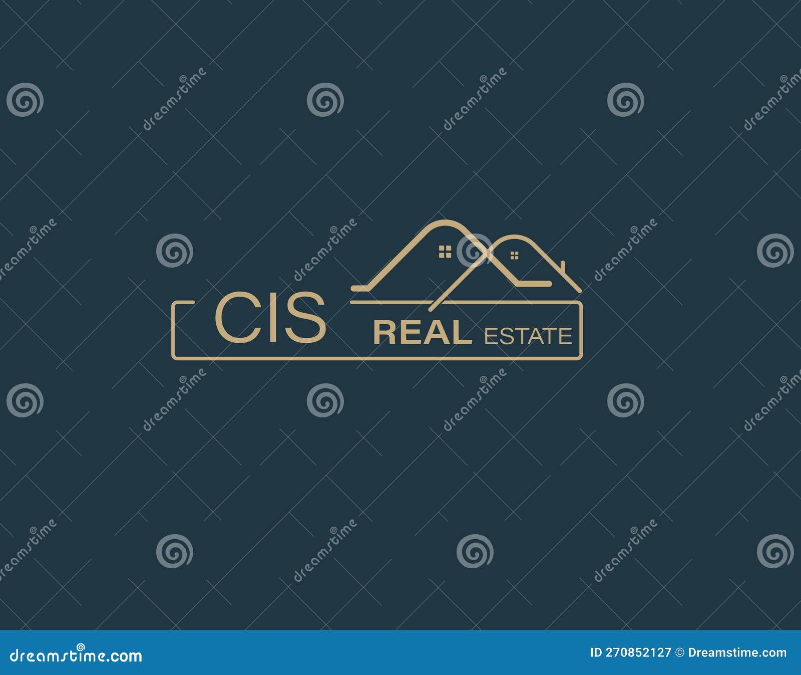 CIS Real Estate and Consultants Logo Design Vectors Images. Luxury Real