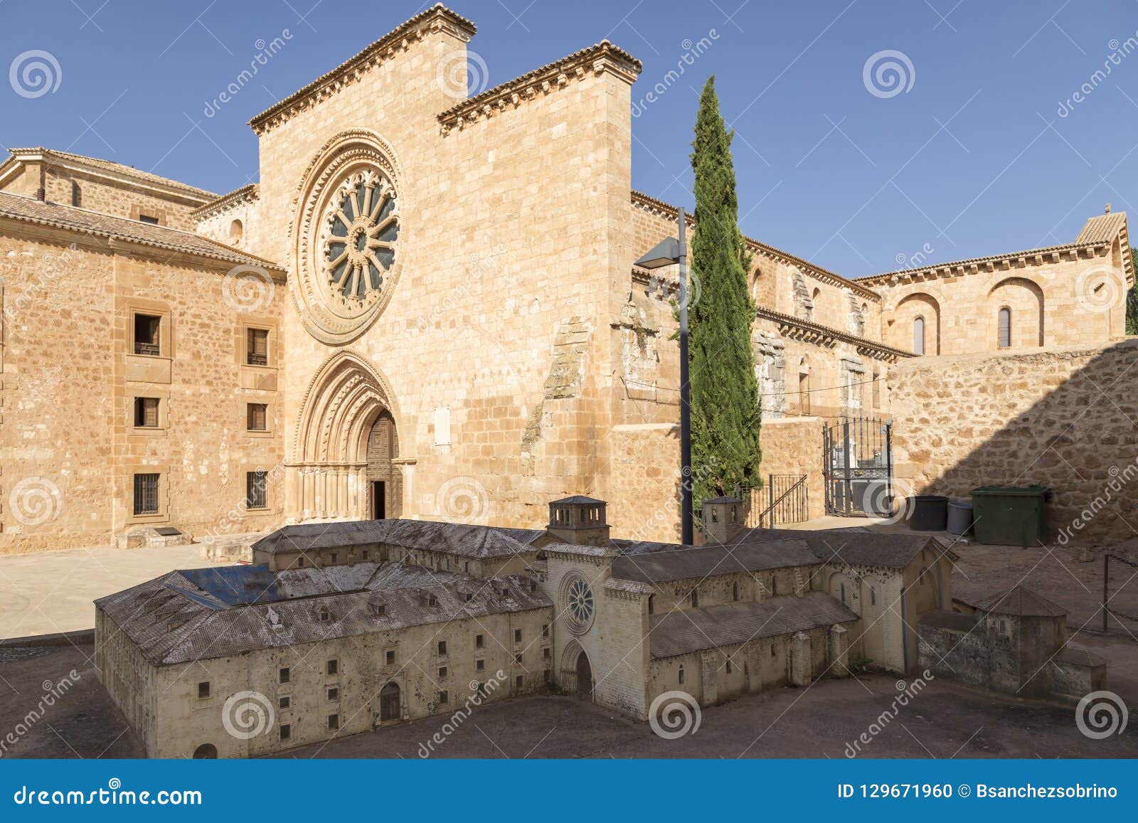 cistercian monastery of santa marÃÂ­a de huerta in two different