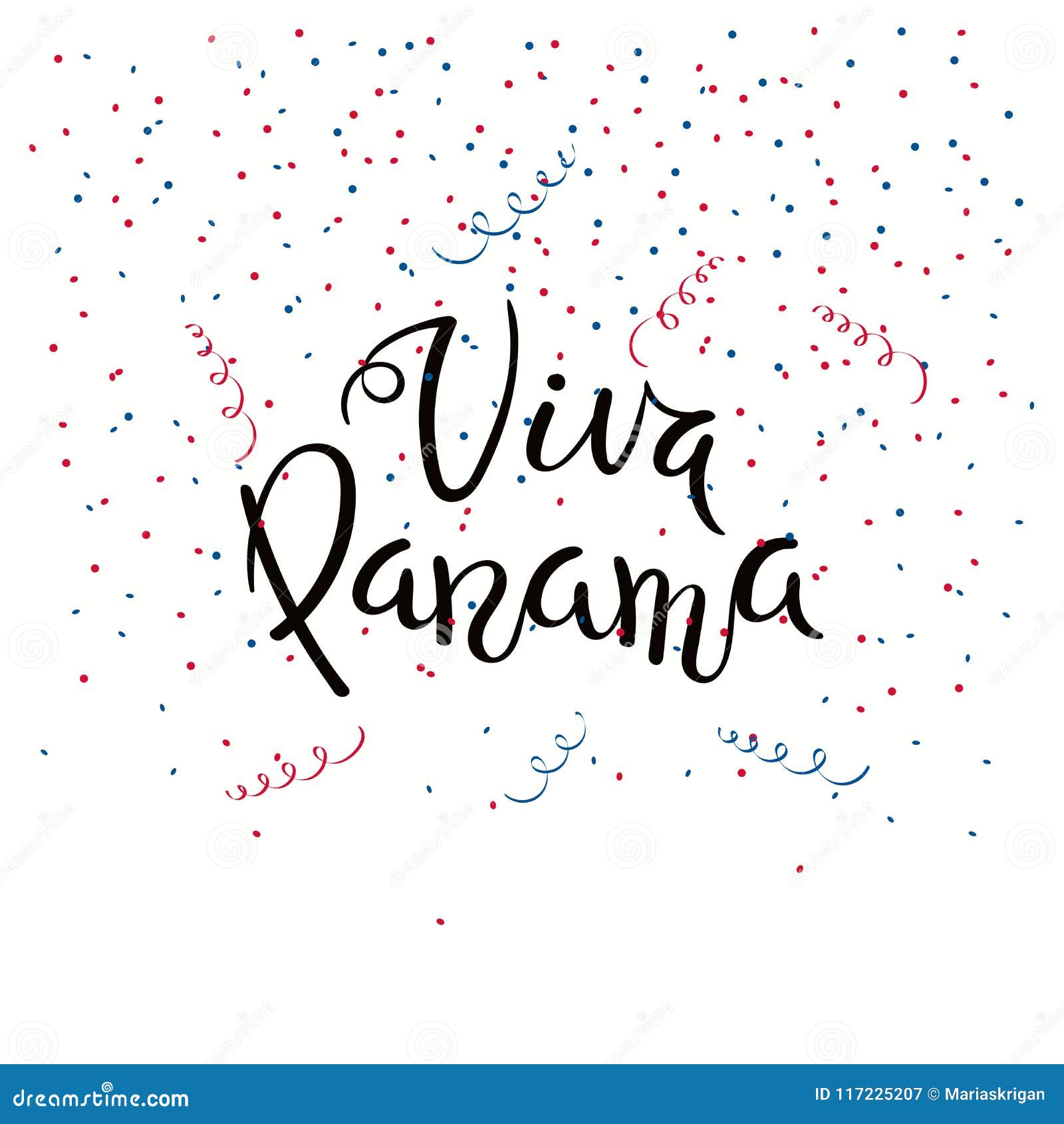 Cita De Las Letras De Viva Panama Ilustración del Vector Ilustración