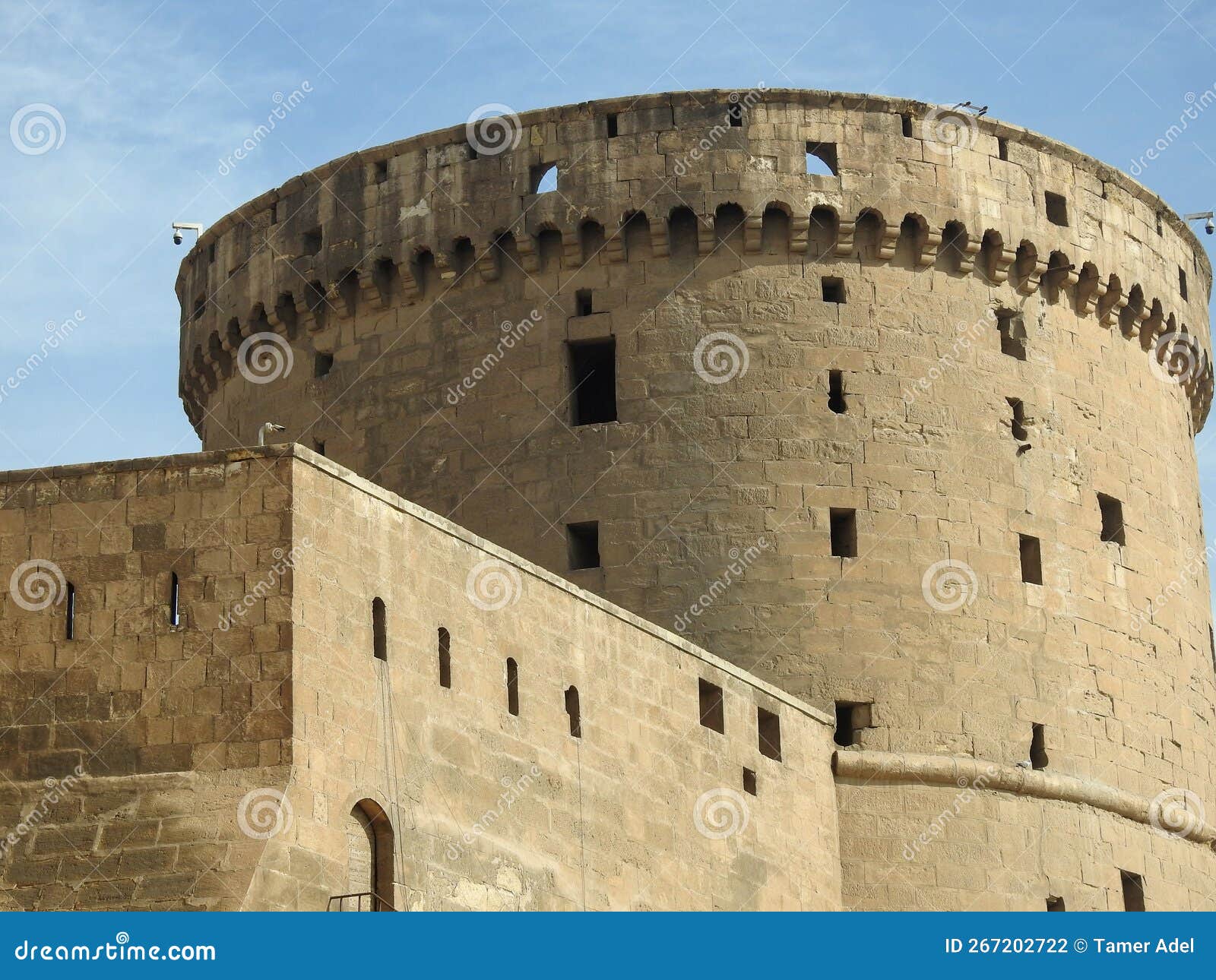 the citadel of cairo or citadel of saladin, a medieval islamic-era fortification in cairo, egypt, built by salah ad-din