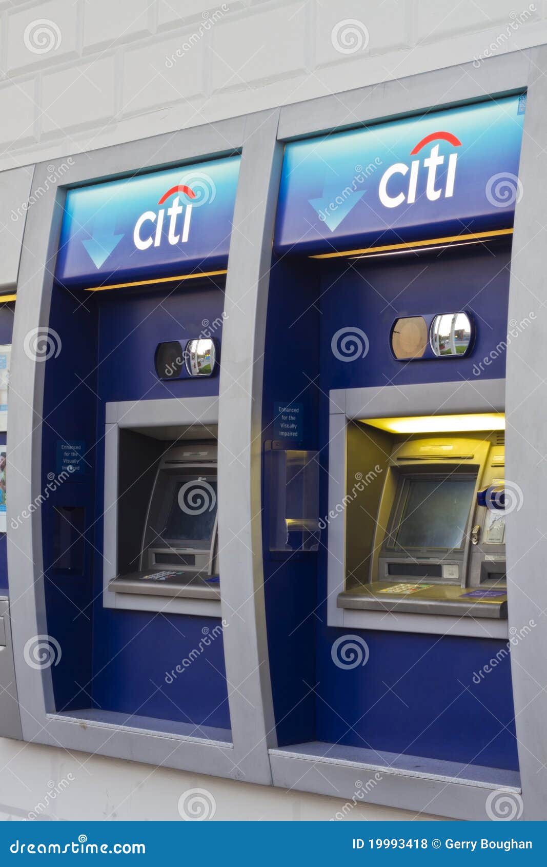 Citibank Atm With Logo At Branch Bank Editorial Stock