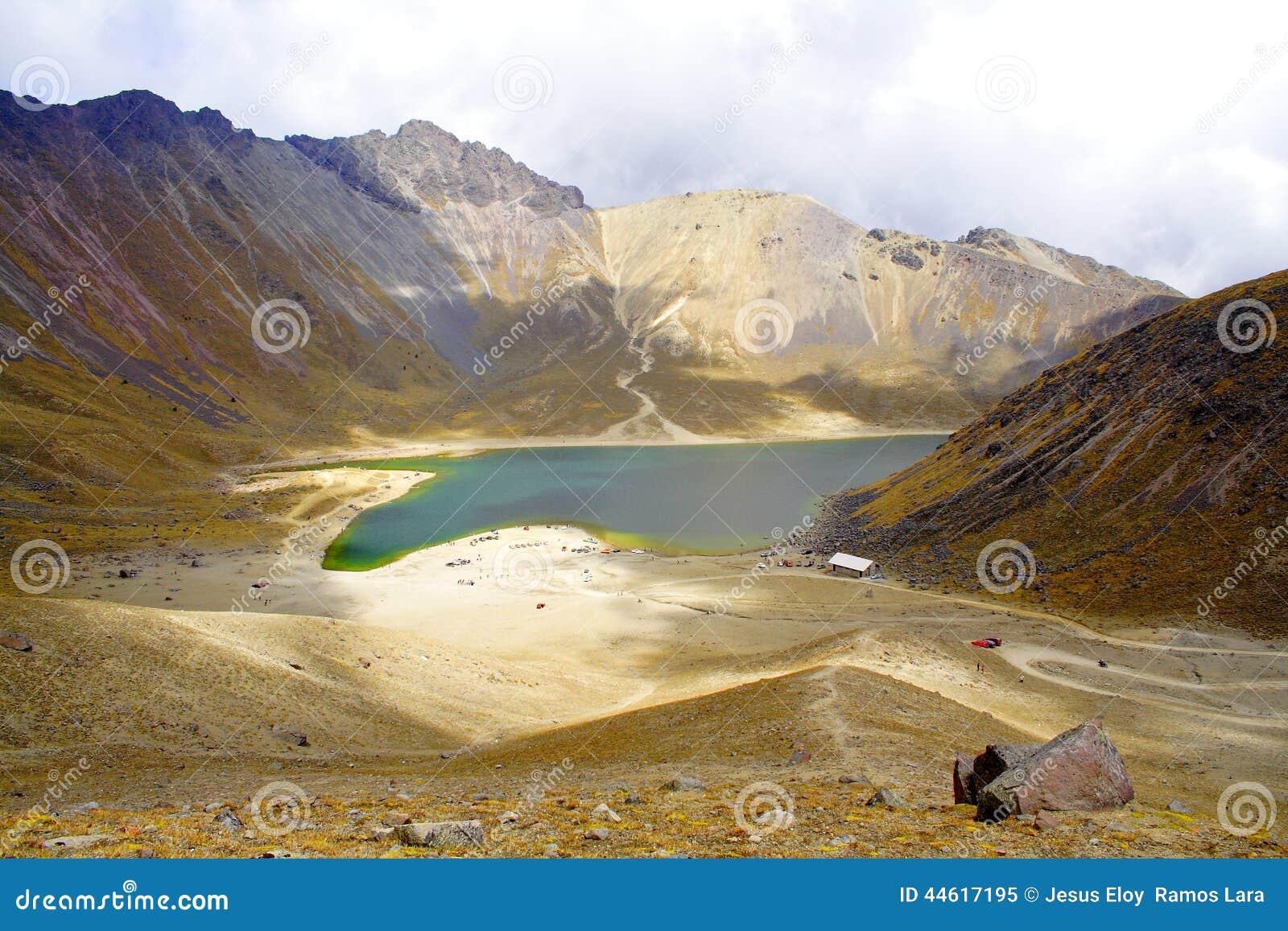 lake in the cone of the nevado de toluca volcano, mexico i
