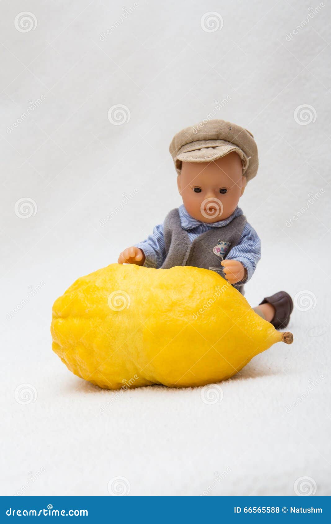 citron - etrog with doll child