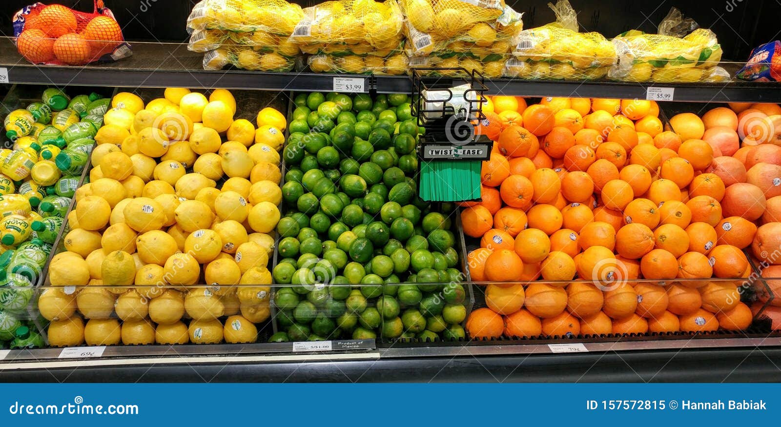 Citrus Display, Produce, at Grocery Store Editorial Image Image of