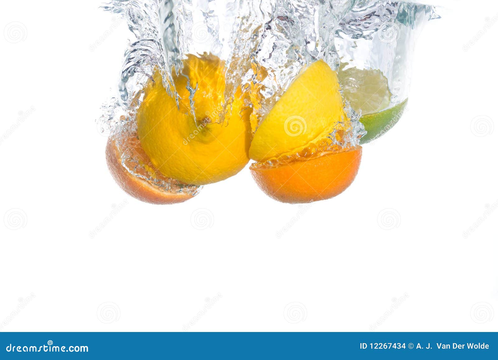 Citrus Fruit Falling in Water Stock Photo Image of macro, motion