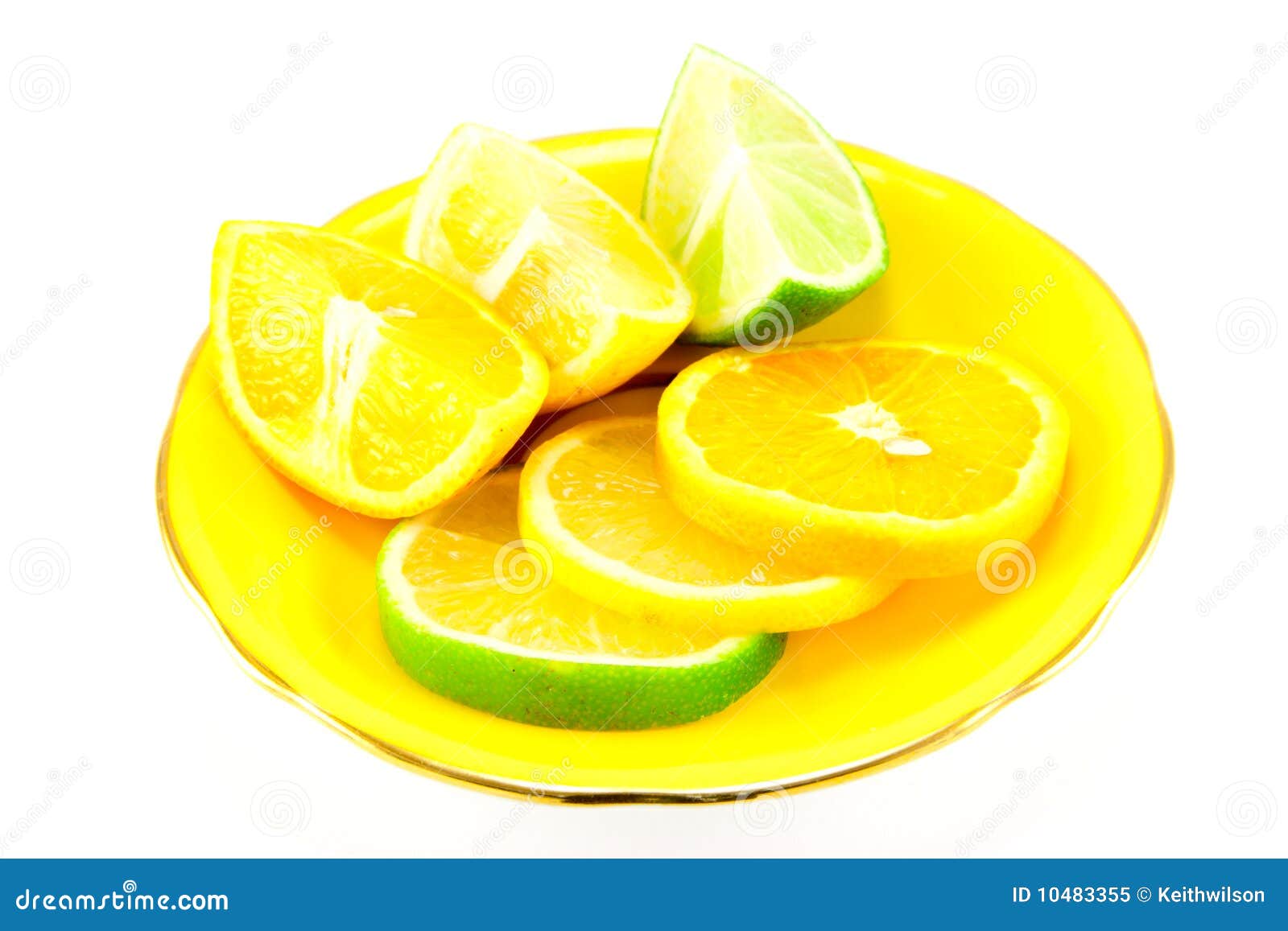 Citrus Fruit on a Yellow Plate Stock Image Image of food, fresh 10483355