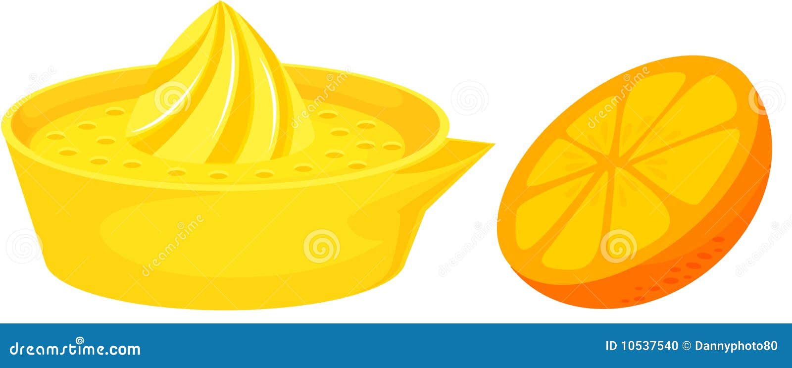 Citrus juicer stock vector. Illustration of color, colorful 10537540