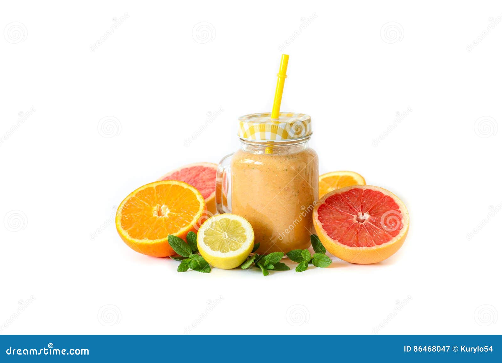 smoothie detox orange citron