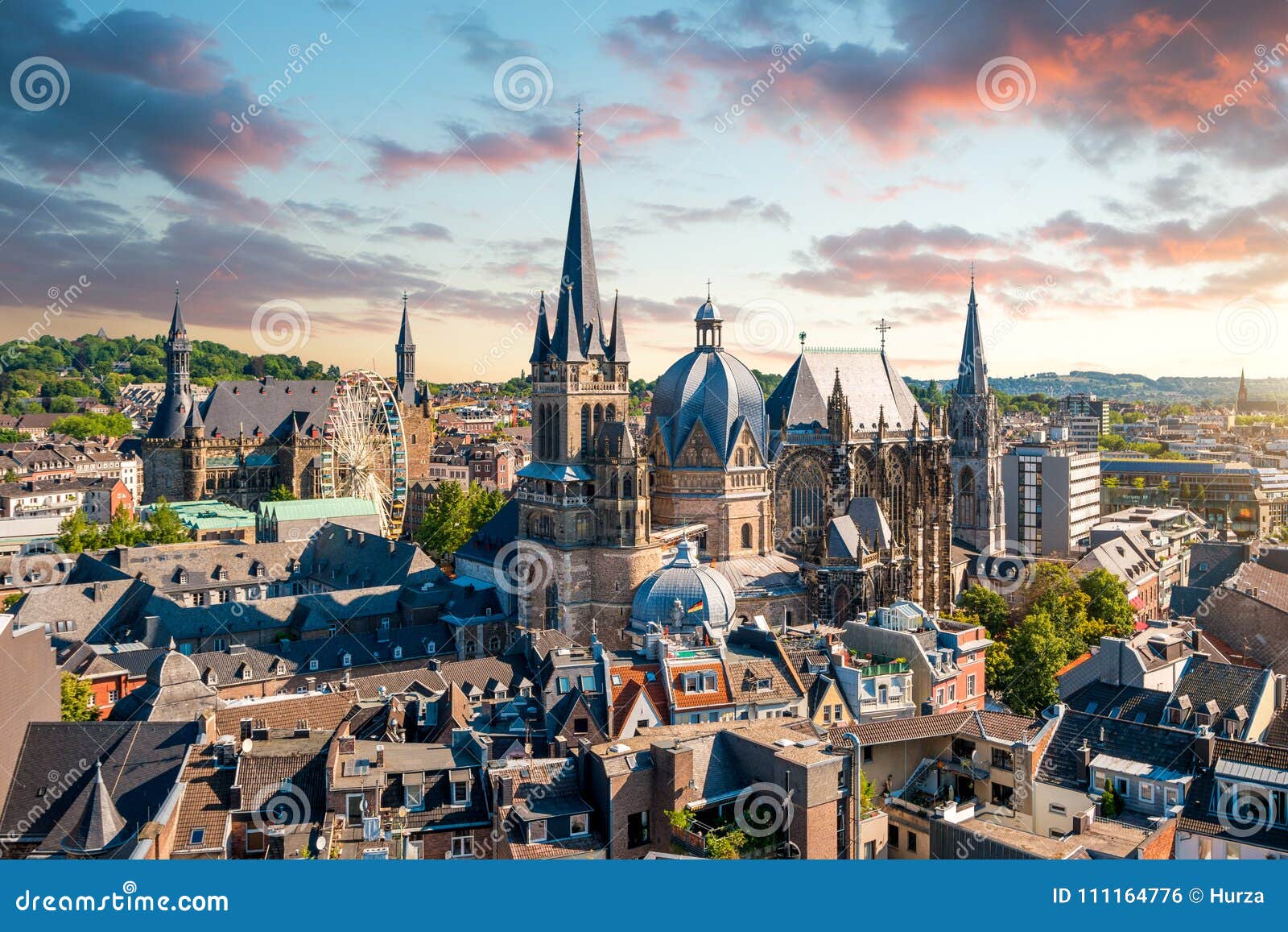City of Aachen, Germany stock photo. Image of cityscape 111164776