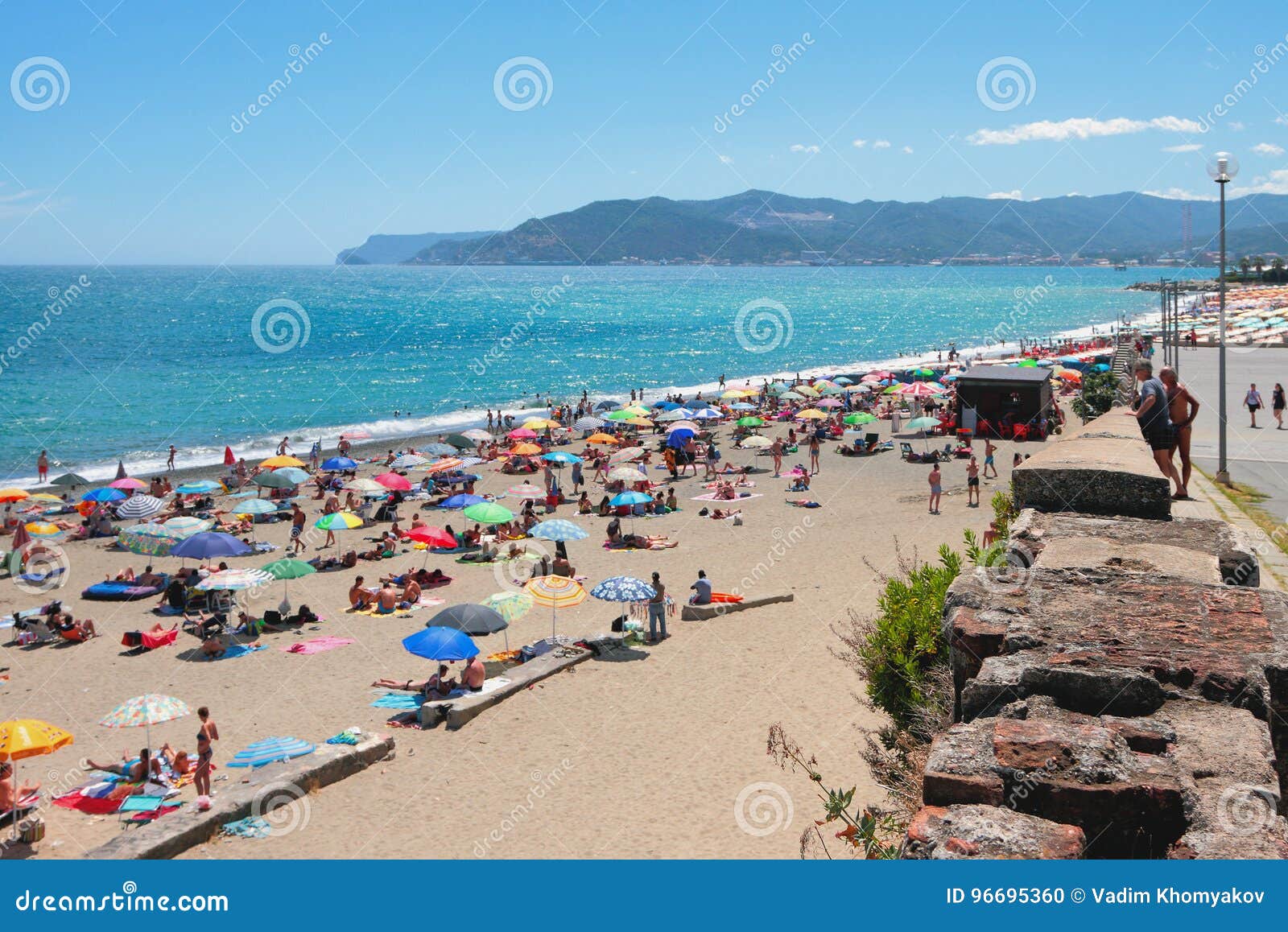 City Beach in Savona, Italy Editorial Image - Image of beach, landscape:  96695360