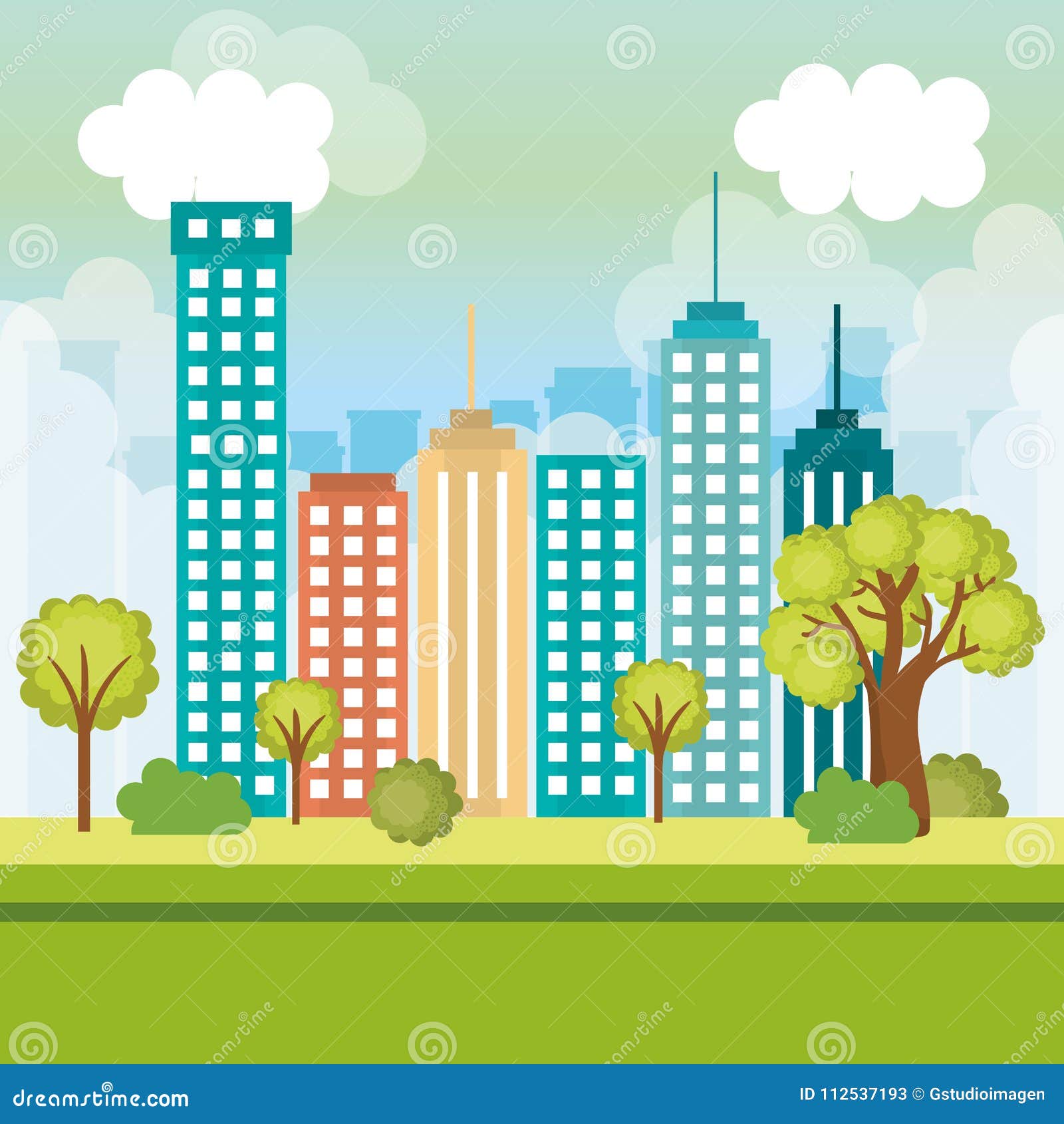 City buildings design stock vector. Illustration of town - 112537193