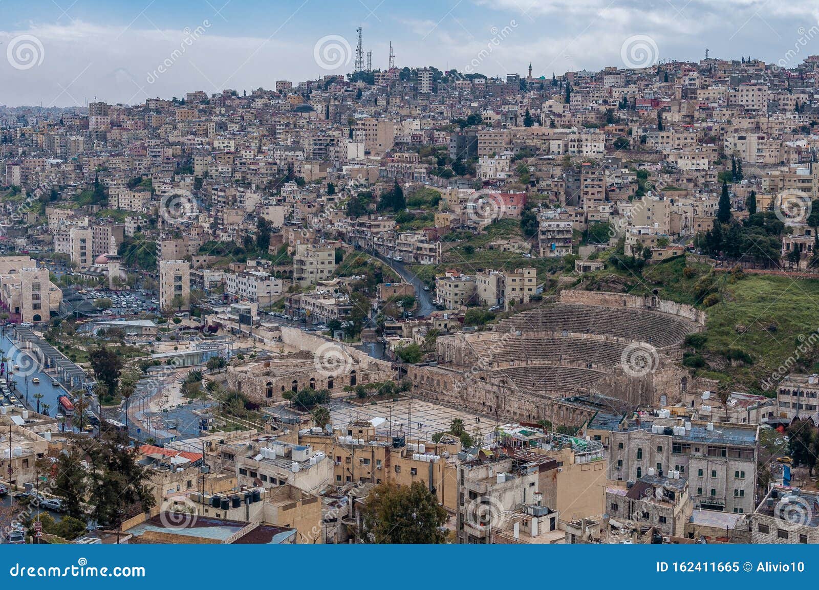 City Center of Amman, Capital Jordan Editorial Image - Image of ancient, 162411665