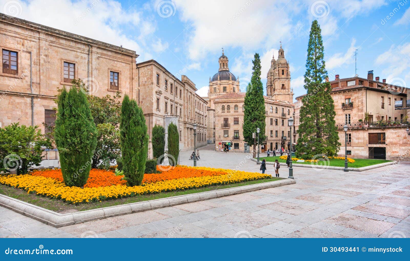 city center of salamanca, castilla y leon region, spain