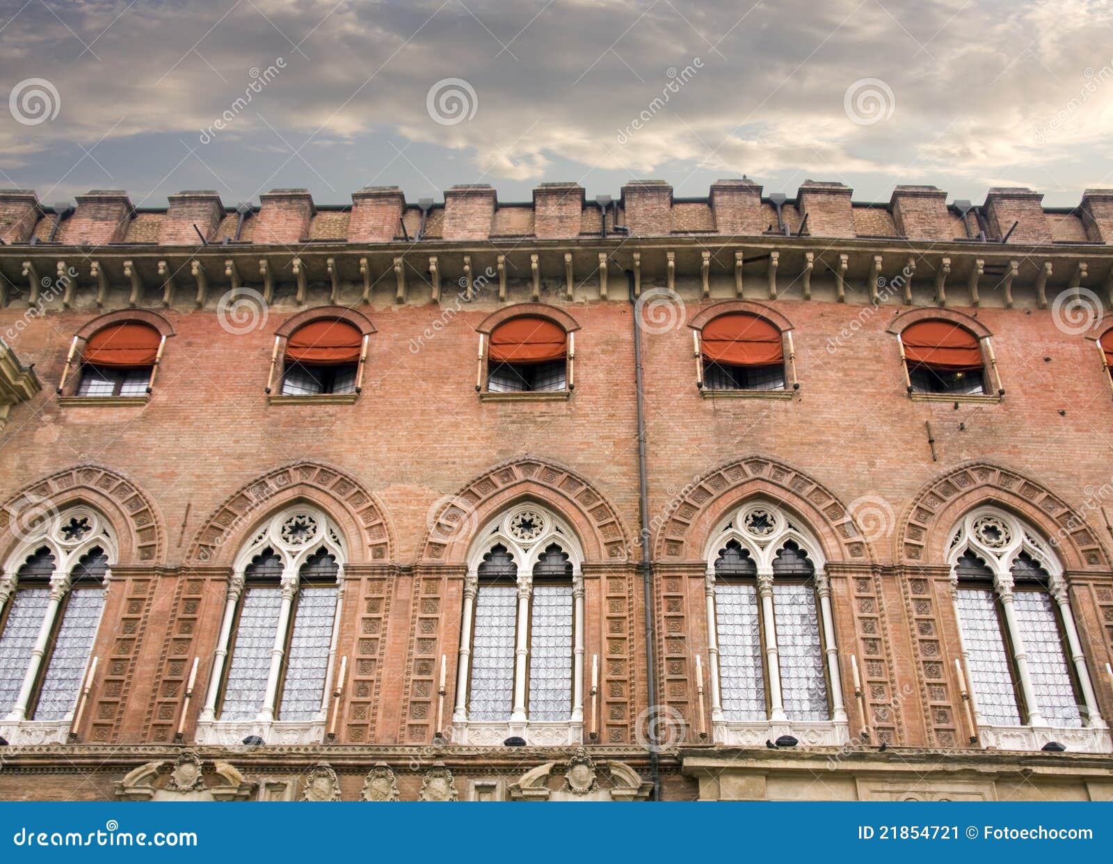 City Council Facade in Bologna Stock Image Image of architecture