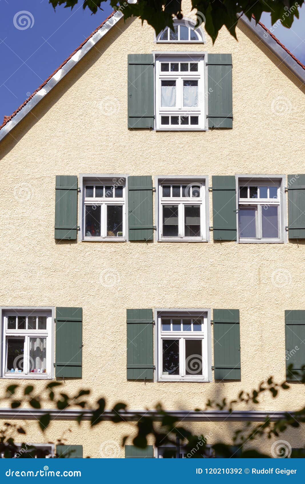 city facades in south germany bavaria town wangen