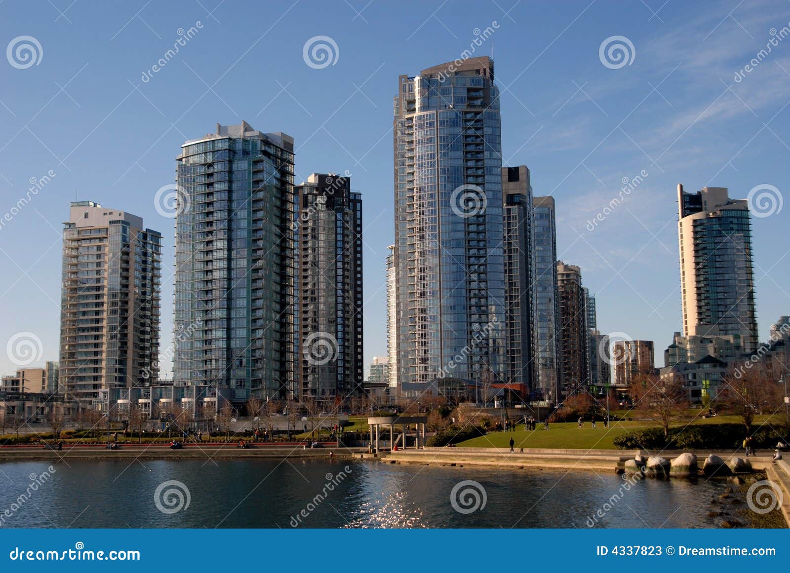 City of Glass stock image. Image of ocean, yaletown, blue 4337823