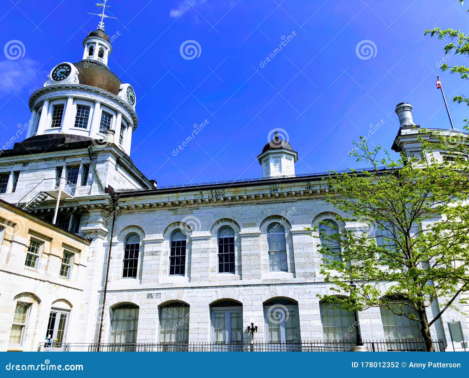 City hall and the blue sky stock photo. Image of city 178012352