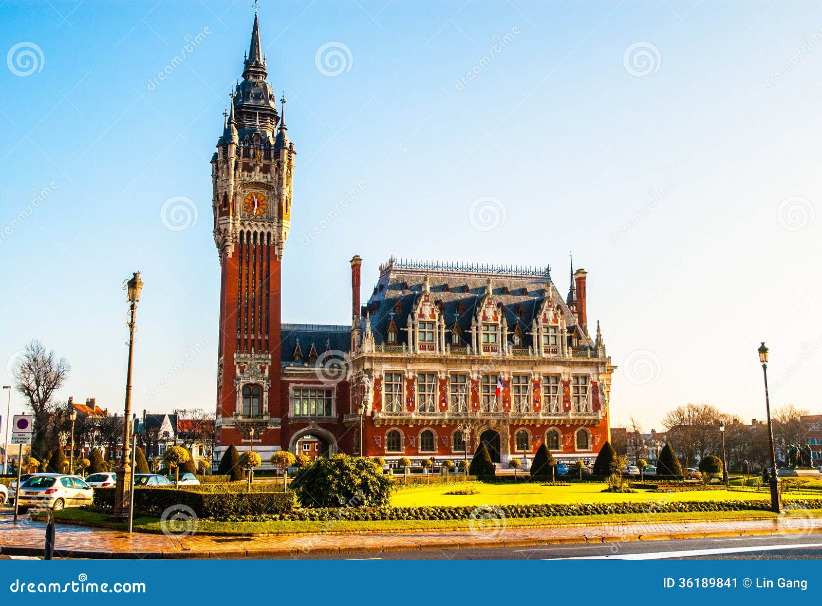 City hall of Calais stock image. Image of hall, classic - 36189841