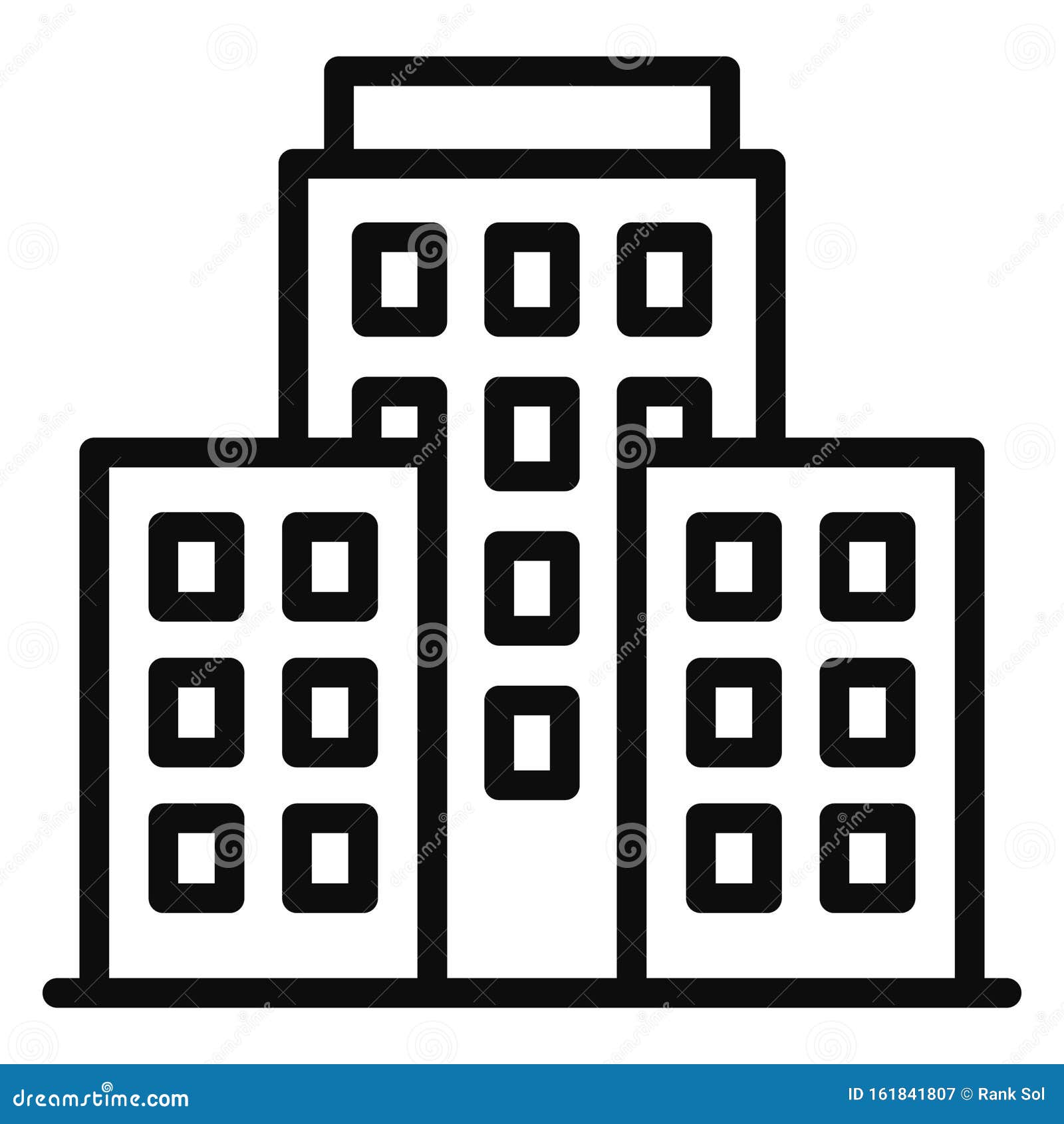 Download City Hall, City Home Isolated Vector Icon Which Can Be ...