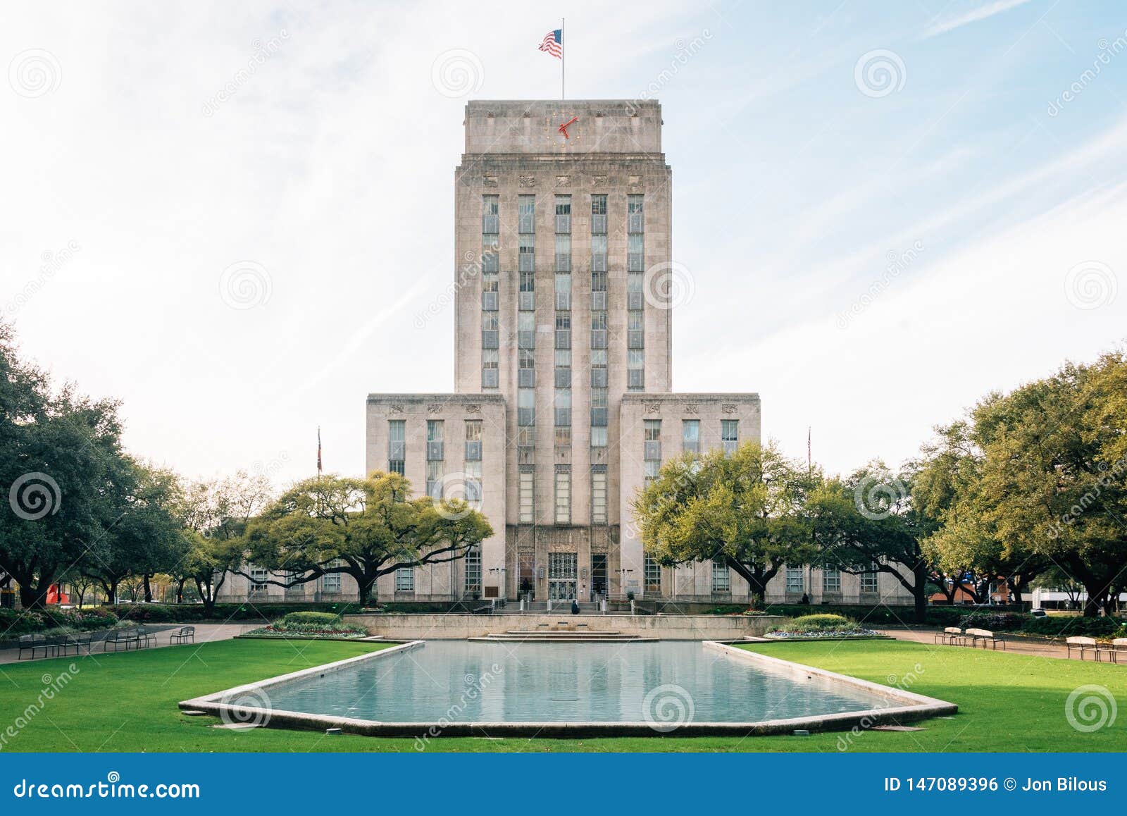 city hall, in downtown houston, texas
