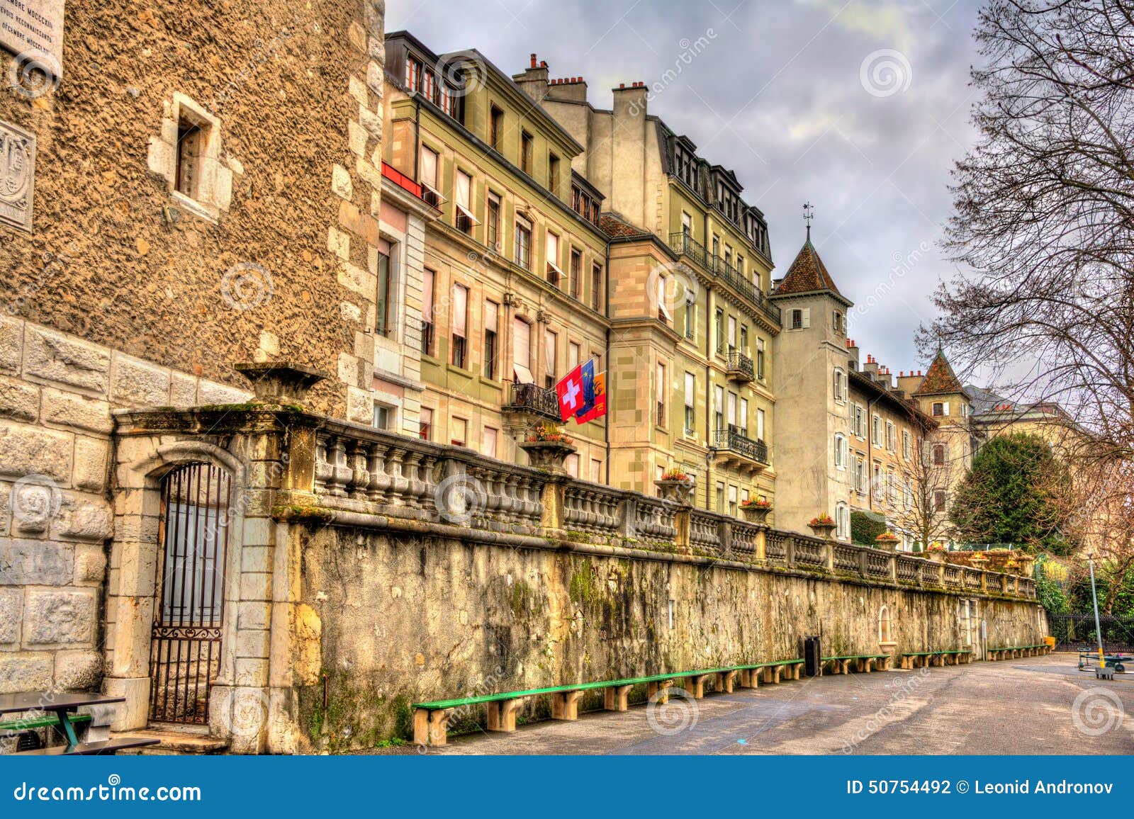 City hall of Geneva stock photo. Image of country, coat 50754492
