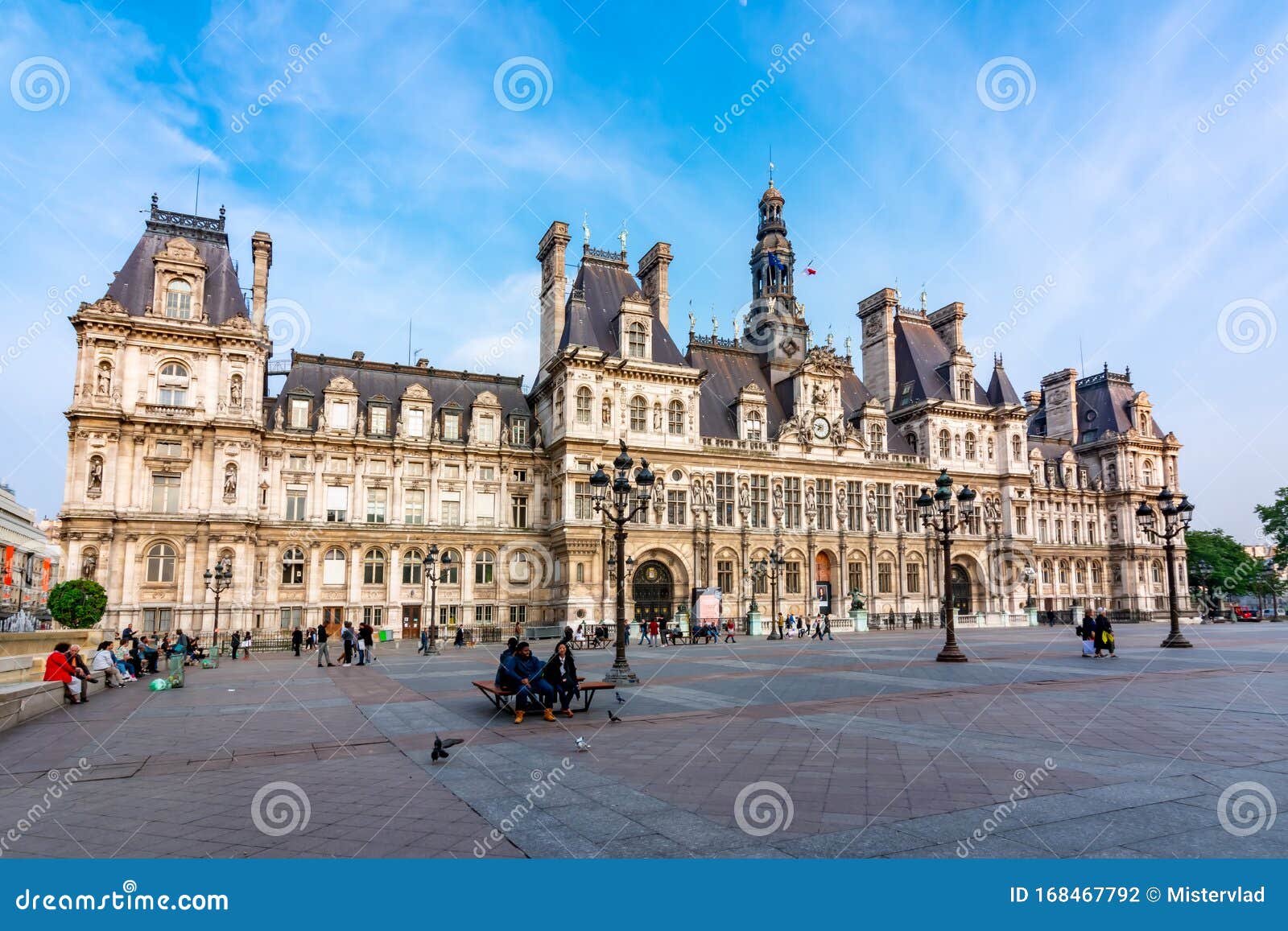 City Hall Hotel De Ville Building, Paris, France Editorial Photography ...