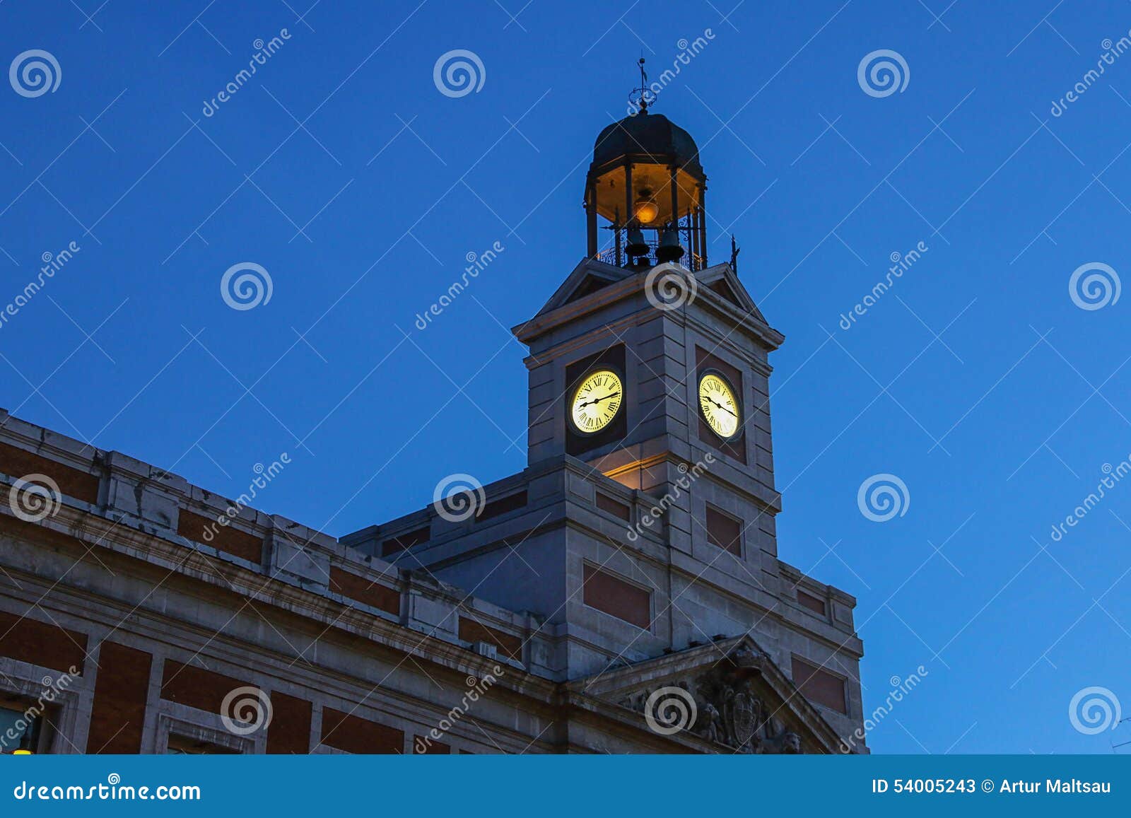 City Hall in Madrid, Spain. Stock Image Image of real, light 54005243