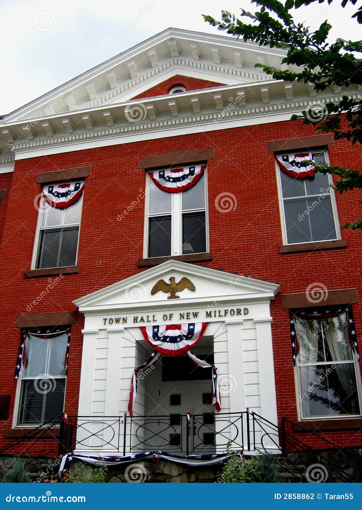 City Hall of New Milford stock photo. Image of national 2858862