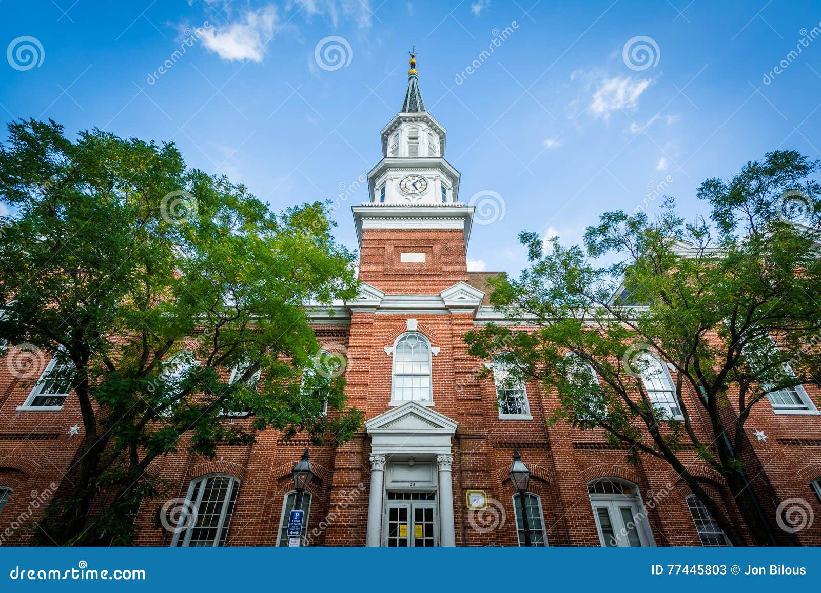 city hall, in the old town of alexandria, virginia.