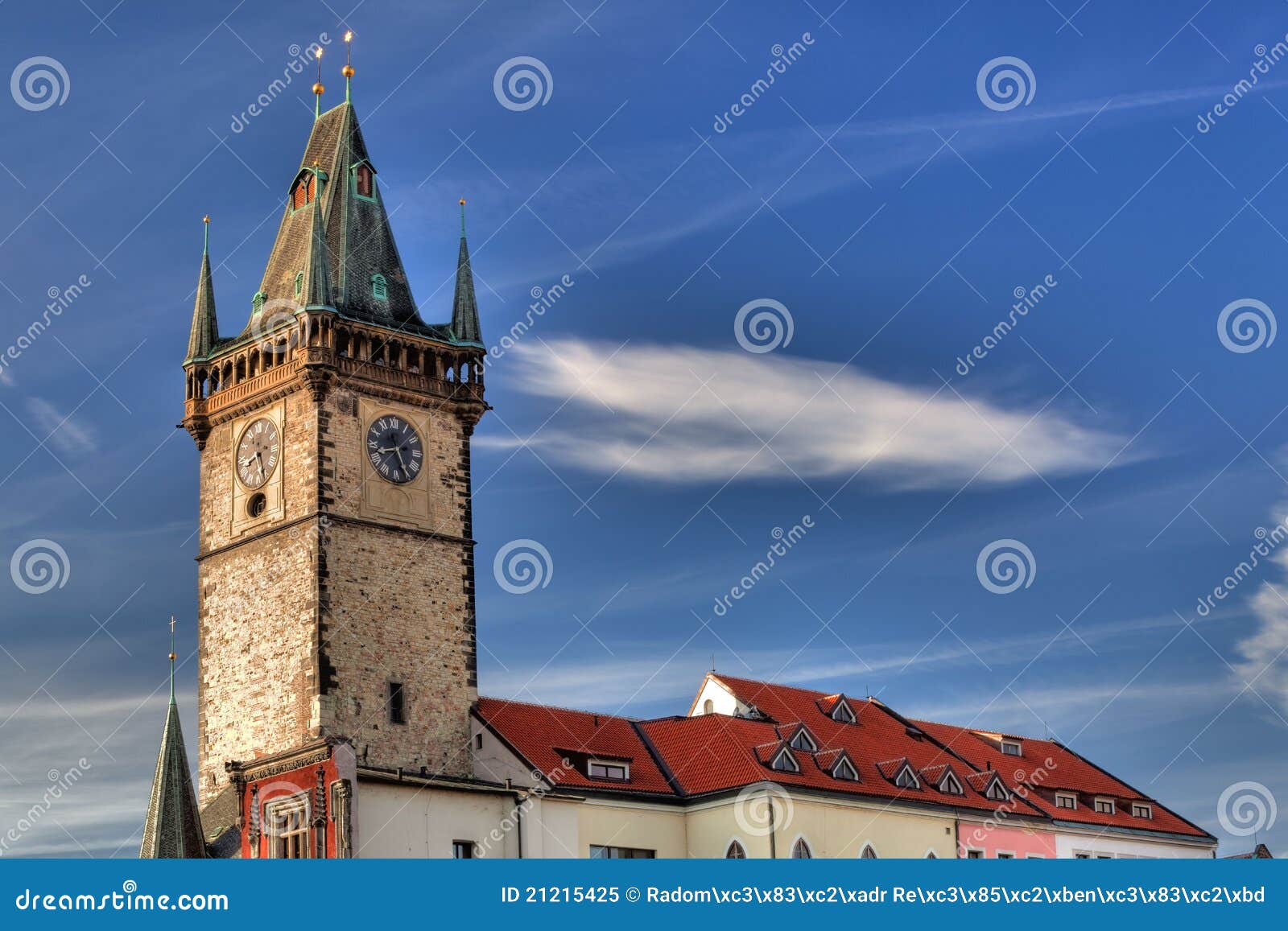 City hall in Prague stock image. Image of culture, morning 21215425
