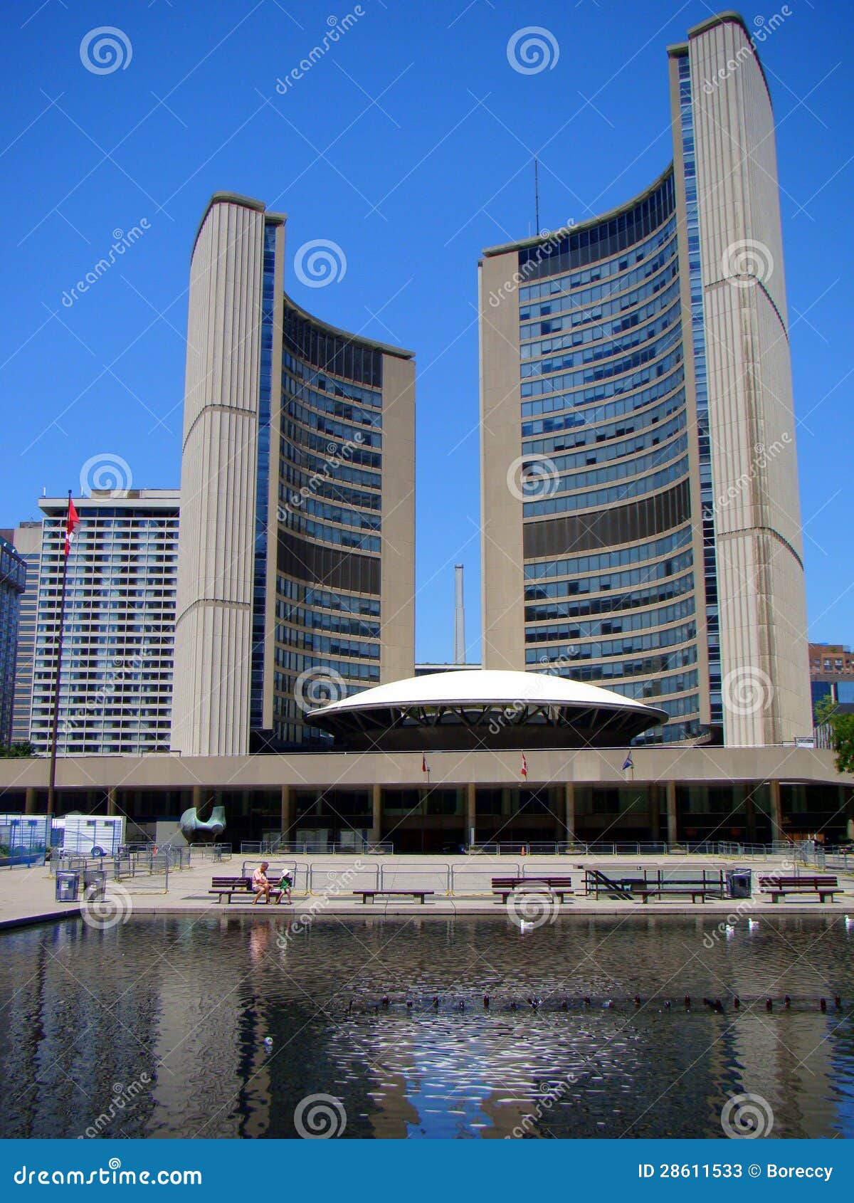 the city hall of toronto, ontario, canada