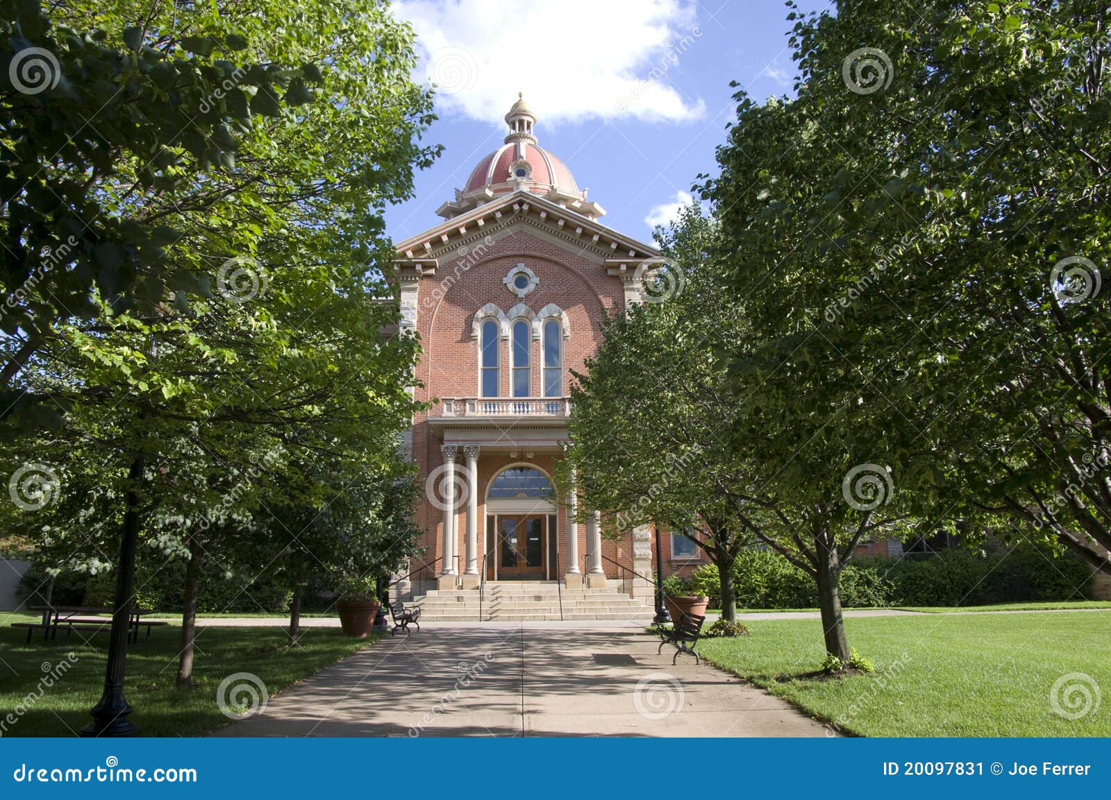 City Hall and Walkway of Hastings Minnesota Stock Image Image of