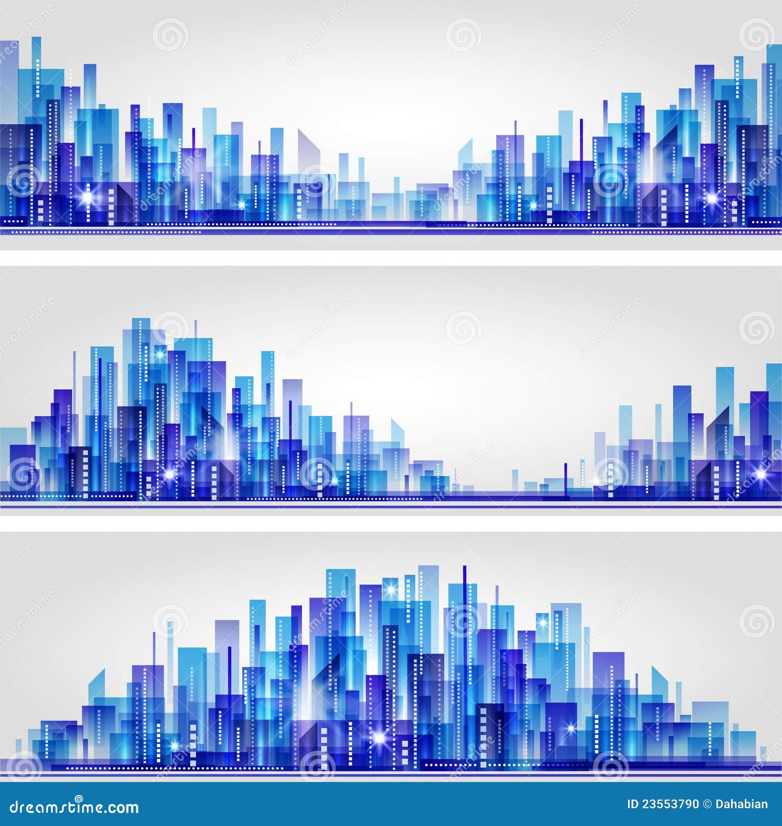City Landscape stock vector. Illustration of evening - 23553790