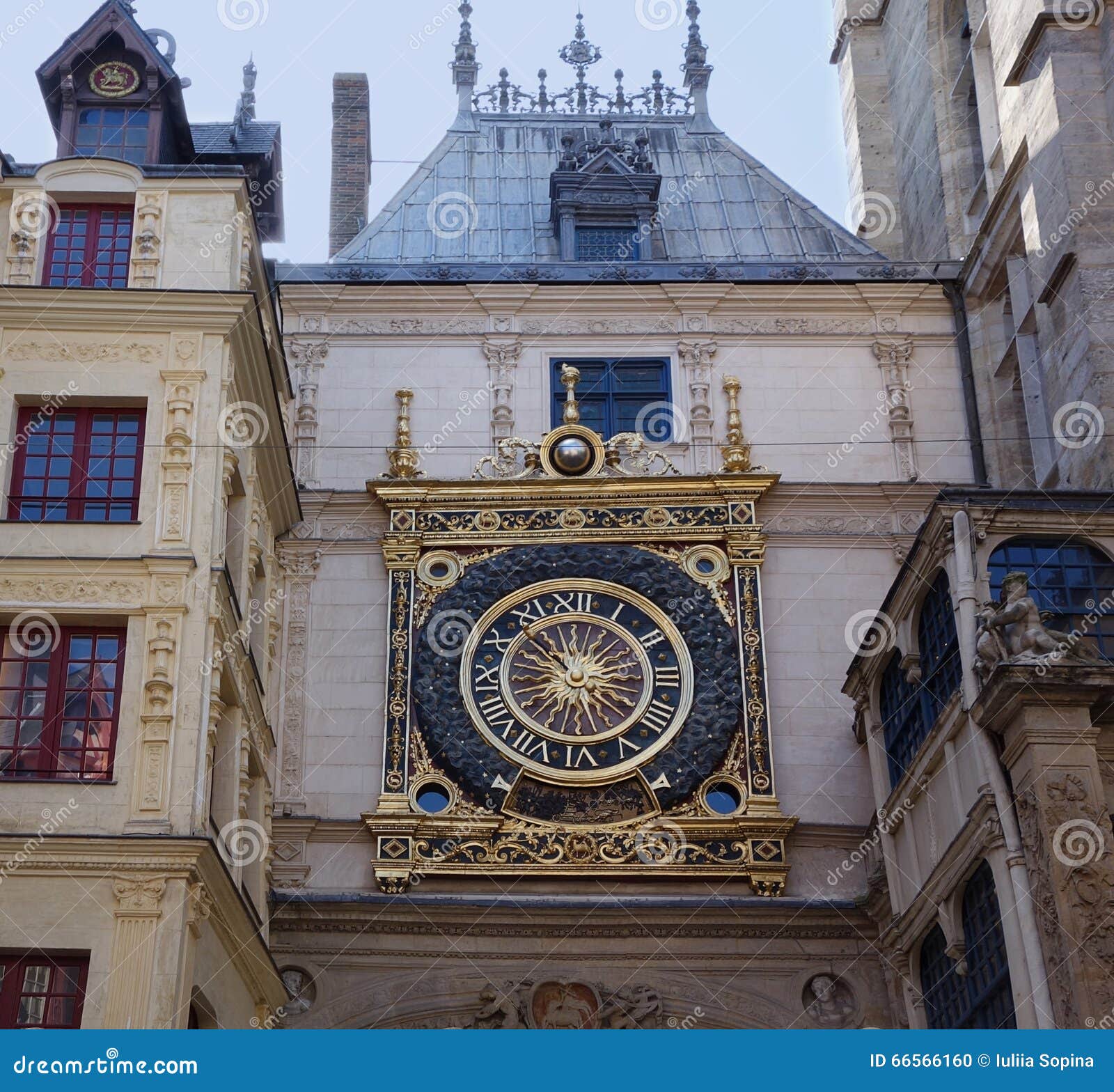 City Landscape in Normandy. France in Summer. Stock Photo - Image of ...