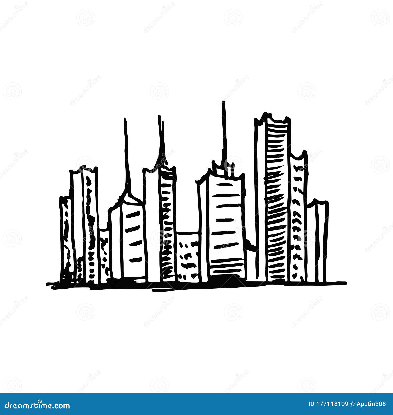 New york city skyline drawing HD wallpapers | Pxfuel