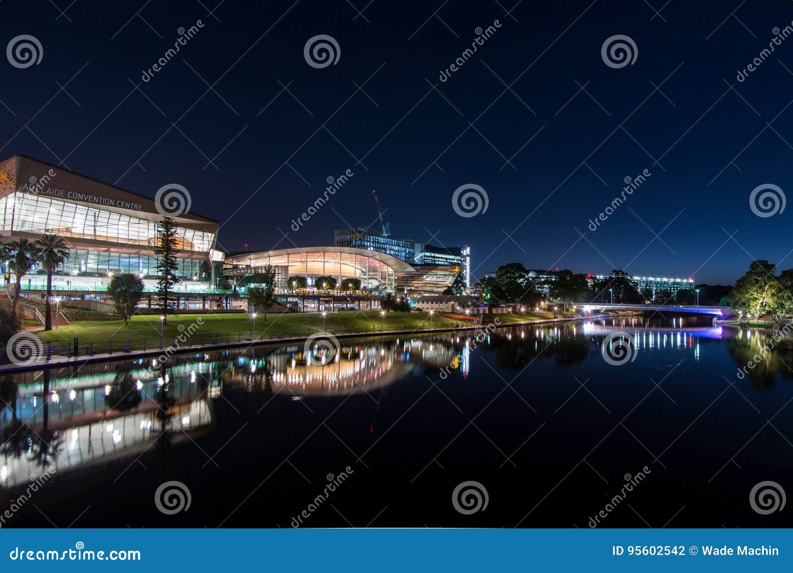 City lights in adelaide stock photo. Image of centre 95602542