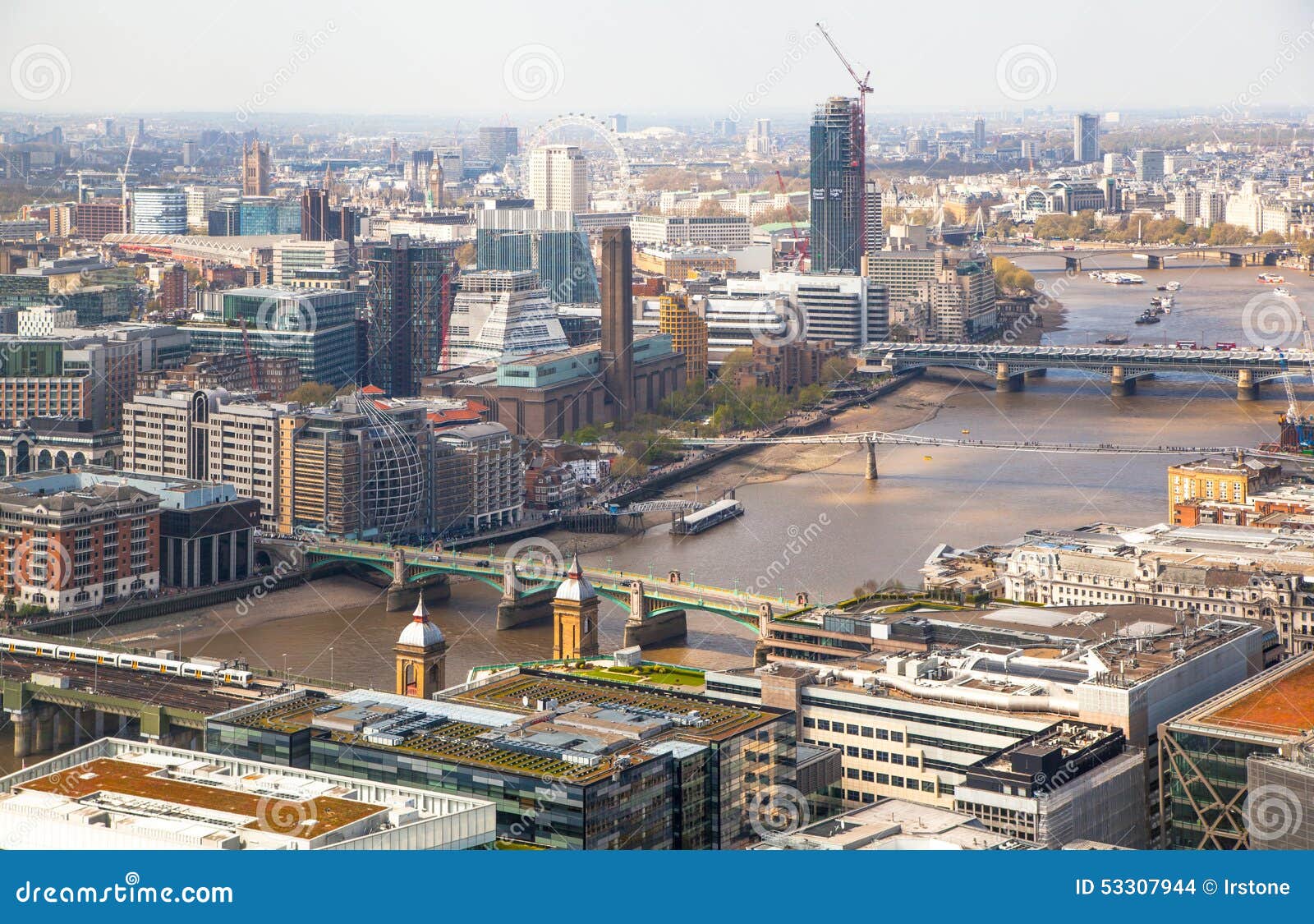 City of London Panorama Includes Shard of Glass on the River Thames ...