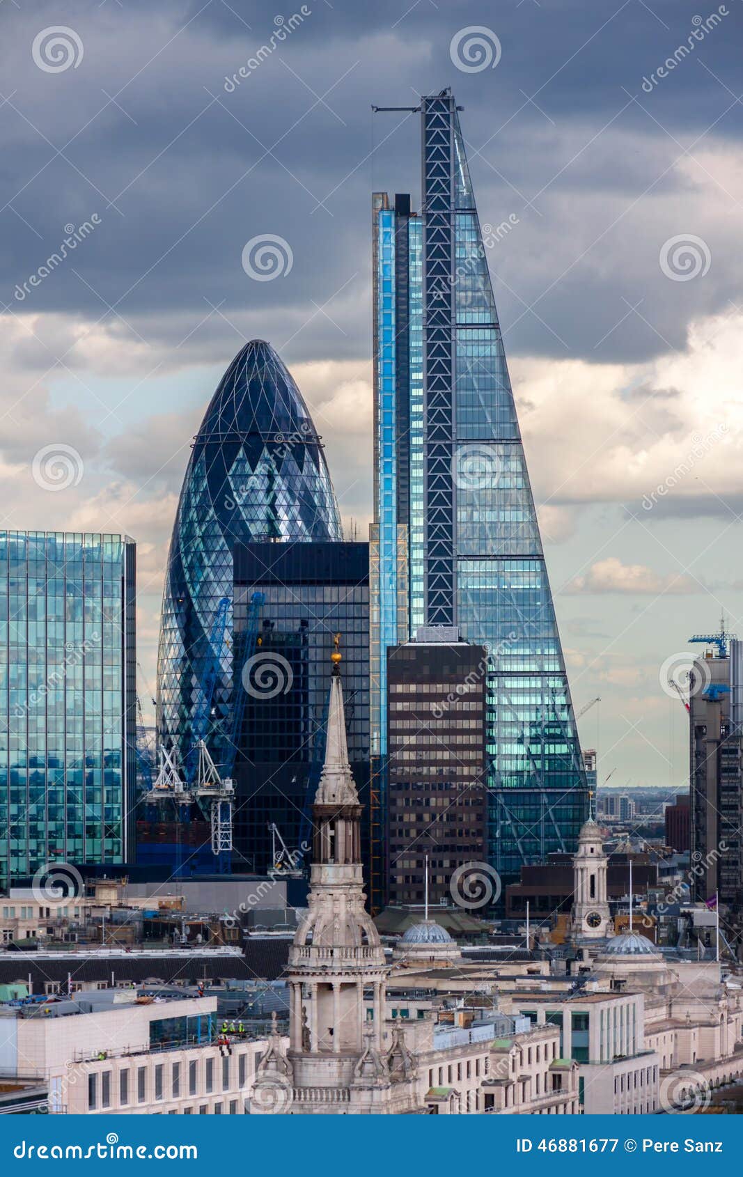 The City Of London Skyscrapers Stock Photo - Image: 46881677