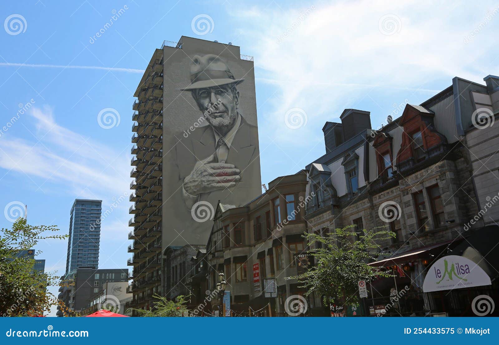 Leonard Cohen mural editorial image. Image of scenery 254433575